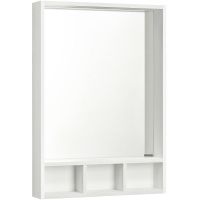 Зеркало Aquaton Йорк 60 1A170102YOAY0 Белое Выбеленное дерево — фото 1, Зеркала в ванную комнату