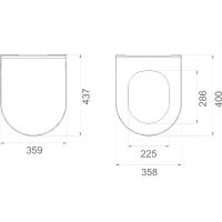 Сиденье для унитаза Boheme Bianca 966-WM Белое матовое с микролифтом — фото 2, Комплектующие для душевого оборудования