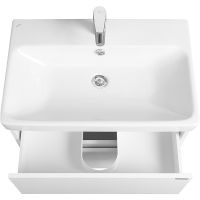 Тумба с раковиной Aquaton Сканди 70 1A2518K0SD010 подвесная Белая — фото 3, Тумбы с раковиной