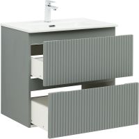 Тумба под раковину Aquanet Джейн 70 335433 подвесная Мисти грин — фото 3, Тумбы под раковину