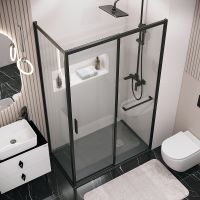 Товар: Душевой уголок Grossman Style 110х90 120.K33.05.1190.21.00 профиль Черный матовый стекло прозрачное - фото 4 Душевой уголок Grossman Style 110х90 120.K33.05.1190.21.00 профиль Черный матовый стекло прозрачное — фото 4, Душевые уголки