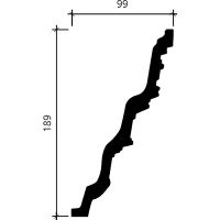 Карниз гибкий Европласт 1.50.502 2000x190x100 мм — фото 5, Карнизы