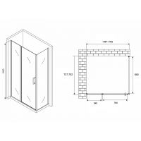 Товар: Душевой уголок Abber Sonnenstrand 140х75 AG04140S-S75 профиль Хром стекло прозрачное - фото 4 Душевой уголок Abber Sonnenstrand 140х75 AG04140S-S75 профиль Хром стекло прозрачное — фото 4, Прямоугольные душевые уголки
