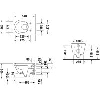 Товар: Унитаз Duravit D-Neo 45770900A1 подвесной с сиденьем Микролифт - фото 11 Унитаз Duravit D-Neo 45770900A1 подвесной с сиденьем Микролифт — фото 11, Подвесные унитазы