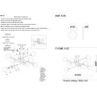 Товар: Потолочный светильник Crystal Lux Fidel PL8 Black Белый Черный Бронза - фото 3 Потолочный светильник Crystal Lux Fidel PL8 Black Белый Черный Бронза — фото 3, Светильники