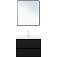 Тумба под раковину Aquanet Вега 2.0 70 337954 подвесная Черная матовая — фото 6, Тумбы под раковину