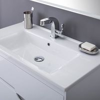 Тумба с раковиной Aquanet Модена 65 212661 подвесная Белый глянец — фото 5, Тумбы с раковиной