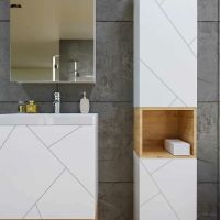 Товар: Тумба под раковину Бриклаер Кристалл 50 4627125415937 подвесная Белая - фото 3 Тумба под раковину Бриклаер Кристалл 50 4627125415937 подвесная Белая — фото 3, Мебель для ванной