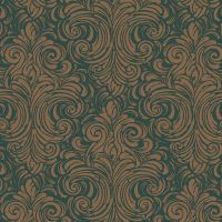 Обои LOYMINA Clair Винил на флизелине (1*10,05) Бирюзовый/Бежевый, Дамаск арт-CLR5 005 — фото 1, Обои для стен