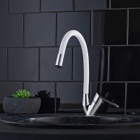 Товар: Смеситель для кухни Ростовская Мануфактура Сантехники SL137W-016F Хром Белый - фото 2 Смеситель для кухни Ростовская Мануфактура Сантехники SL137W-016F Хром Белый — фото 2, Смесители