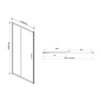 Товар: Душевая дверь Vincea Garda 140 VDS-1G140CLB профиль Черный стекло прозрачное - фото 6 Душевая дверь Vincea Garda 140 VDS-1G140CLB профиль Черный стекло прозрачное — фото 6, Душевые двери в нишу