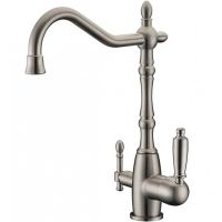 Смеситель для кухни ZorG Sanitary ZR 312 YF-33-NICKEL Никель — фото 1, Смесители