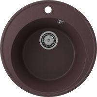 Кухонная мойка Ulgran Quartz Nora 485-06 Трюфель — фото 1, Кухонные мойки