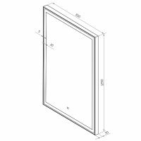 Зеркало Континент Strong 800х1200 ЗЛП2865 с подсветкой Серебро с сенсорным выключателем — фото 6, Зеркала в ванную комнату