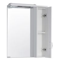 Зеркало со шкафом Aquaton Онда 58 1A009802ON01R с подсветкой Белое — фото 2, Зеркальные шкафы в ванную