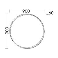 Товар: Зеркало Burgbad 90 SIDG090 с подсветкой с сенсорным выключателем - фото 5 Зеркало Burgbad 90 SIDG090 с подсветкой с сенсорным выключателем — фото 5, Мебель для ванной