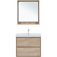 Товар: Тумба под раковину Aquanet Милан 80 336384 подвесная Дуб светлый - фото 10 Тумба под раковину Aquanet Милан 80 336384 подвесная Дуб светлый — фото 10, Тумбы под раковину