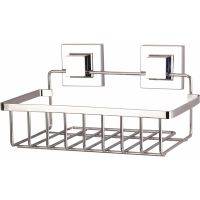 Полка корзина Tekno-tel EF241 Хром — фото 1, Полки для ванной и душа