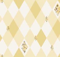 Обои LOYMINA Origins Винил на флизелине (1*10,05) Желтый/Белый, Геометрия/Животные арт-ALS7 004 — фото 2, Обои для стен