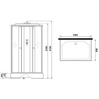 Товар: Душевая кабина Niagara Promo 120x90 P120/90/26Q/MT без гидромассажа - фото 12 Душевая кабина Niagara Promo 120x90 P120/90/26Q/MT без гидромассажа — фото 12, Душевые кабины