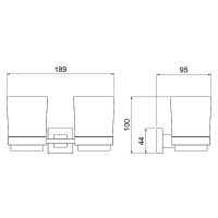 Товар: Стакан для зубных щеток Timo Selene 17034/17 двойной Золото матовое - фото 2 Стакан для зубных щеток Timo Selene 17034/17 двойной Золото матовое — фото 2, Мыльницы