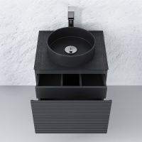 Товар: Тумба под раковину Jorno Stone 60 Stn.01.60/P/A/JR подвесная Антрацит - фото 5 Тумба под раковину Jorno Stone 60 Stn.01.60/P/A/JR подвесная Антрацит — фото 5, Тумбы под раковину