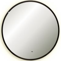 Зеркало Silver Mirrors Monaco 77 LED-00002770 с подсветкой Черное с бесконтактным выключателем и диммером — фото 1, Зеркала в ванную комнату