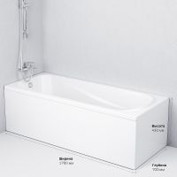 Акриловая ванна AM.PM Sense New 170x70 без гидромассажа — фото 11, Ванны