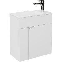 Тумба под раковину Kerama Marazzi Lato 50 LA.50\WHT подвесная Белая глянцевая — фото 2, Мебель для ванной