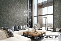 Обои Emiliana Parati Materica 2 73133 Винил на флизелине (1,06*10,05) Черный/Серебряный, Абстракция/Штукатурка — фото 3, Обои для стен