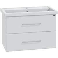 Тумба под раковину СанТа Омега 80 207005 подвесная Белая — фото 1, Тумбы под раковину