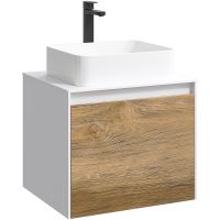 Корпус тумбы под раковину Aqwella 5 Stars Mobi 60 MOB0106W подвесной Белый — фото 3, Тумбы под раковину