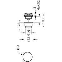 Товар: Донный клапан Vitra Origin A4514926 click-clack Медь - фото 2 Донный клапан Vitra Origin A4514926 click-clack Медь — фото 2, Донные клапаны
