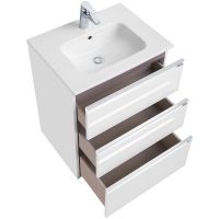 Тумба под раковину Roca The Gap 60 A857404806 подвесная Белый глянец — фото 3, Мебель для ванной