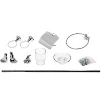 Набор аксессуаров для ванной Orange Y01-888cr Хром — фото 5, Наборы аксессуаров для ванной комнаты