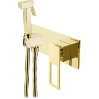 Гигиенический душ со смесителем Boheme Q 147-GG Золото — фото 1, Душевое оборудование. Душевая программа