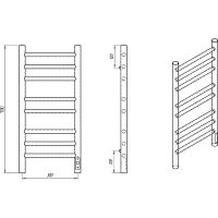 Товар: Электрический полотенцесушитель Laris Лаванда ЧК П8 300х700 R 73207621 Белый муар - фото 10 Электрический полотенцесушитель Laris Лаванда ЧК П8 300х700 R 73207621 Белый муар — фото 10, Электрические полотенцесушители
