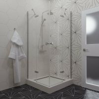 Душевой уголок Triton Дельта-Хром 90х90 Щ0000054216 профиль Хром стекло прозрачное — фото 3, Душевые уголки