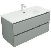 Тумба под раковину Aquanet Вега 100 329599 подвесная Мисти грин — фото 2, Тумбы под раковину