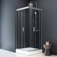 Поддон для душа из ABS-пластика AM.PM Gem 90x90 W90T-403-090W без антискользящего покрытия — фото 3, Душевые поддоны АБС-пластик