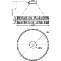 Товар: Подвесной светильник Maytoni Modern Mirage MOD173PL-L60BS3K Прозрачный Латунь - фото 6 Подвесной светильник Maytoni Modern Mirage MOD173PL-L60BS3K Прозрачный Латунь — фото 6, Подвесные светильники