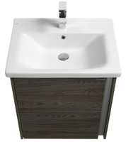 Тумба под раковину Aquaton Стоун 60 1A231401SXC80 подвесная Грецкий орех — фото 2, Тумбы под раковину