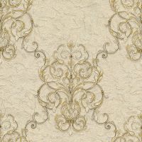 Обои Decori-Decori Parma 83301 Винил на флизелине (1,06*10,05) Бежевый, Дамаск — фото 1, Обои для стен