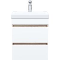 Тумба с раковиной Iddis Zodiac 50 ZOD5AB0i95K подвесная Белая матовая Дерево — фото 2, Тумбы с раковиной