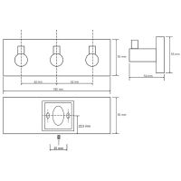 Товар: Вешалка для полотенец Bemeta Beta 132405232 Хром - фото 2 Вешалка для полотенец Bemeta Beta 132405232 Хром — фото 2, Крючки для полотенец