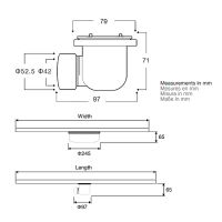 Душевой поддон из искусственного камня Vincea 160x90 VST-4SRL9016W+Vsph-D611 Белый матовый — фото 9, Душевые поддоны из искусственного камня