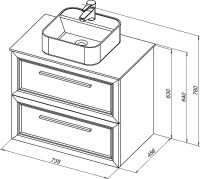 Товар: Тумба с раковиной STWORKI Эстерсунд 75 459862 подвесная Белая матовая Монте тиберио - фото 8 Тумба с раковиной STWORKI Эстерсунд 75 459862 подвесная Белая матовая Монте тиберио — фото 8, Тумбы с раковиной