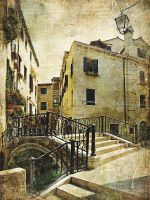 Фреска Ortograf Городской пейзаж 0887 Фактура бархат FX Флизелин (1,5*2) Бежевый, Город — фото 2, Фрески