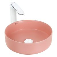 Раковина-чаша WeltWasser Elbach 3134 MP 35 10000004515 Розовая матовая — фото 1, Раковины накладные