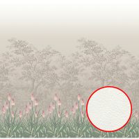 Фреска Ortograf Oasis 32711 Фактура флок FLK Флизелин (2,8*2,7) Бежевый/Розовый/Зеленый, Деревья/Цветы — фото 1, Фрески